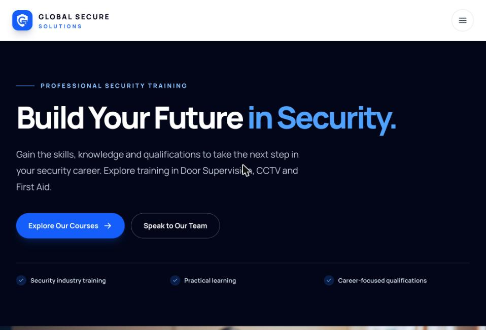 Global Secure Solutions website