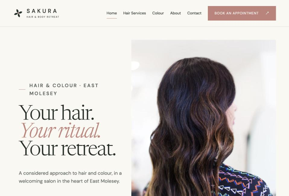 Sakura Retreat website